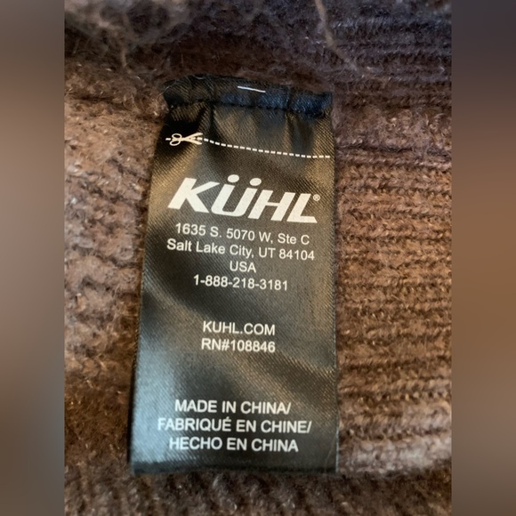 KUHL crewel long sleeve sweater wool blend pullover size medium - Picture 9 of 10